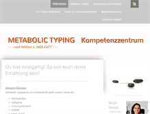 Tablet Screenshot of metabolic-typing-zentrum.com